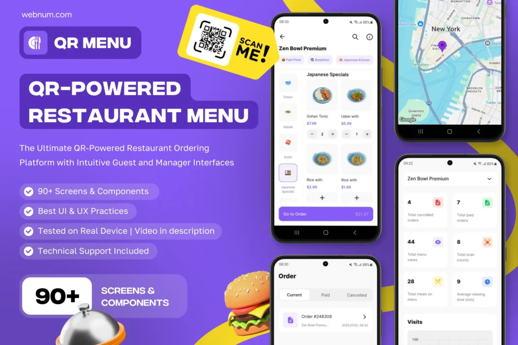 QR Menu - QR-Powered Restaurant Menu - Webnum