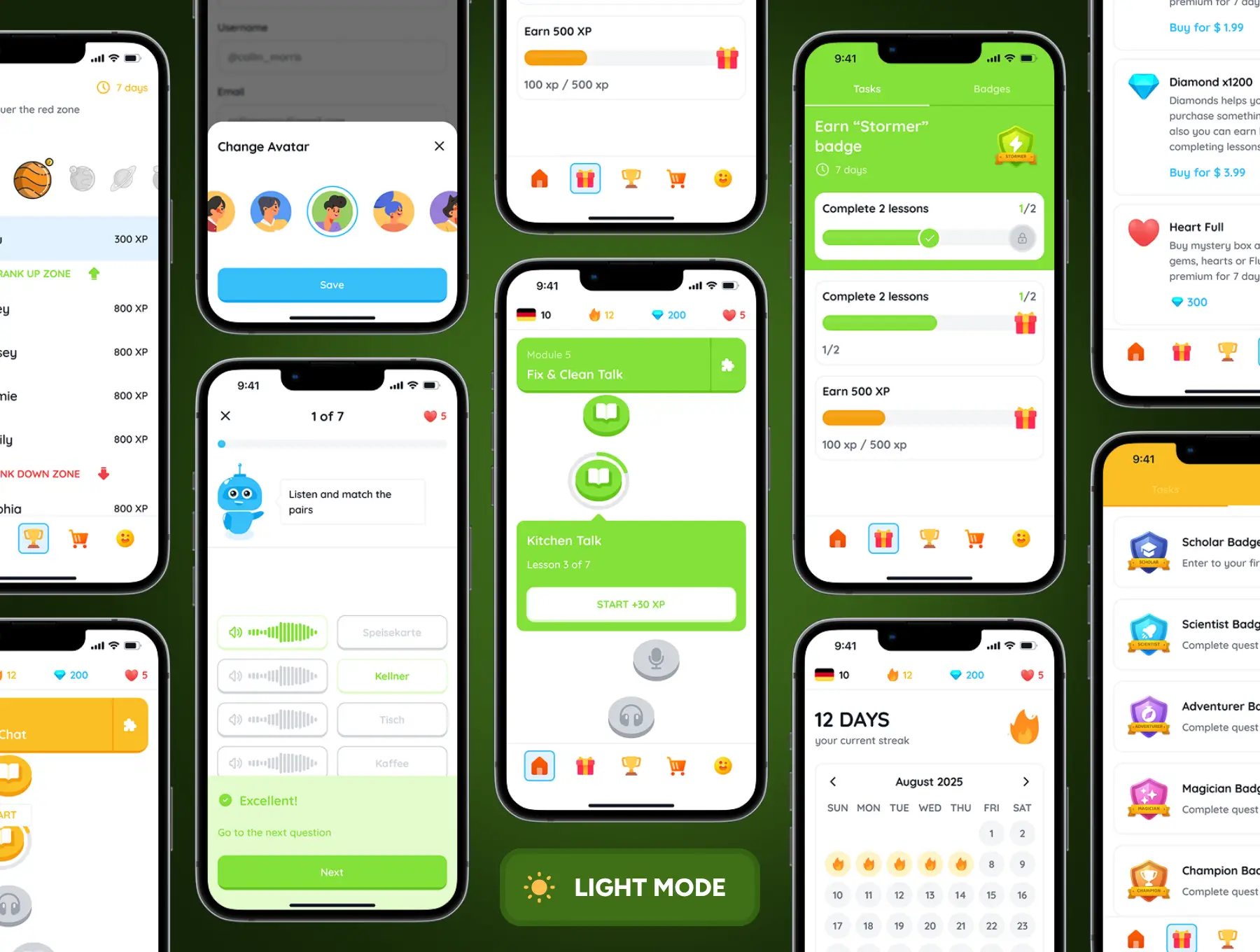 language-learning-app-ui-kit