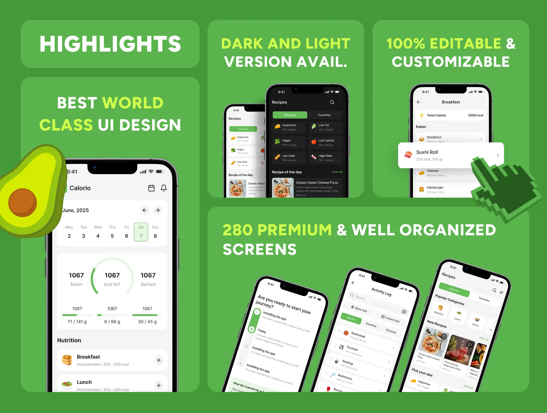 Calorie-Tracker-App-UI-Kit