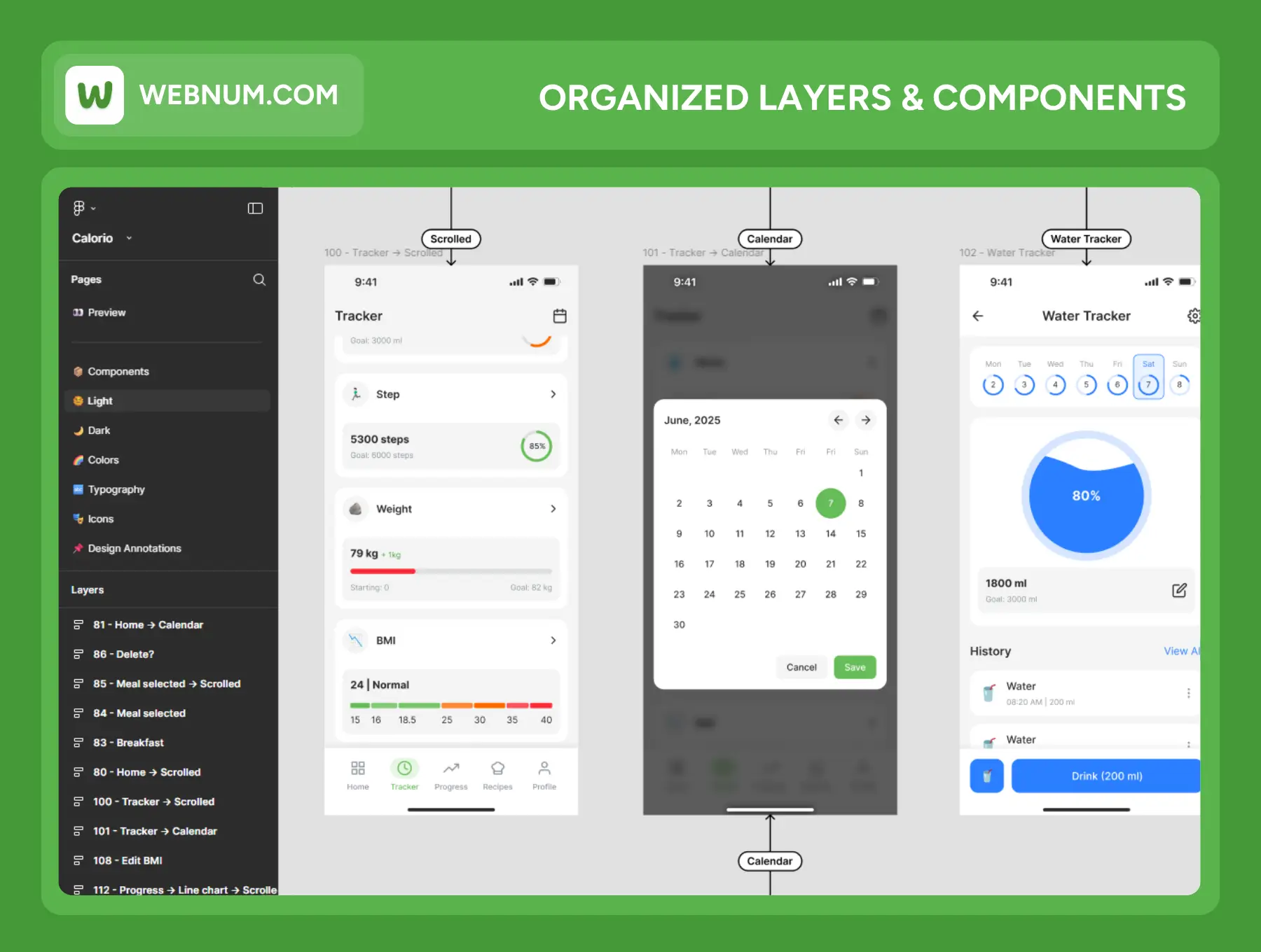 Calorie-Tracker-App-UI-Kit
