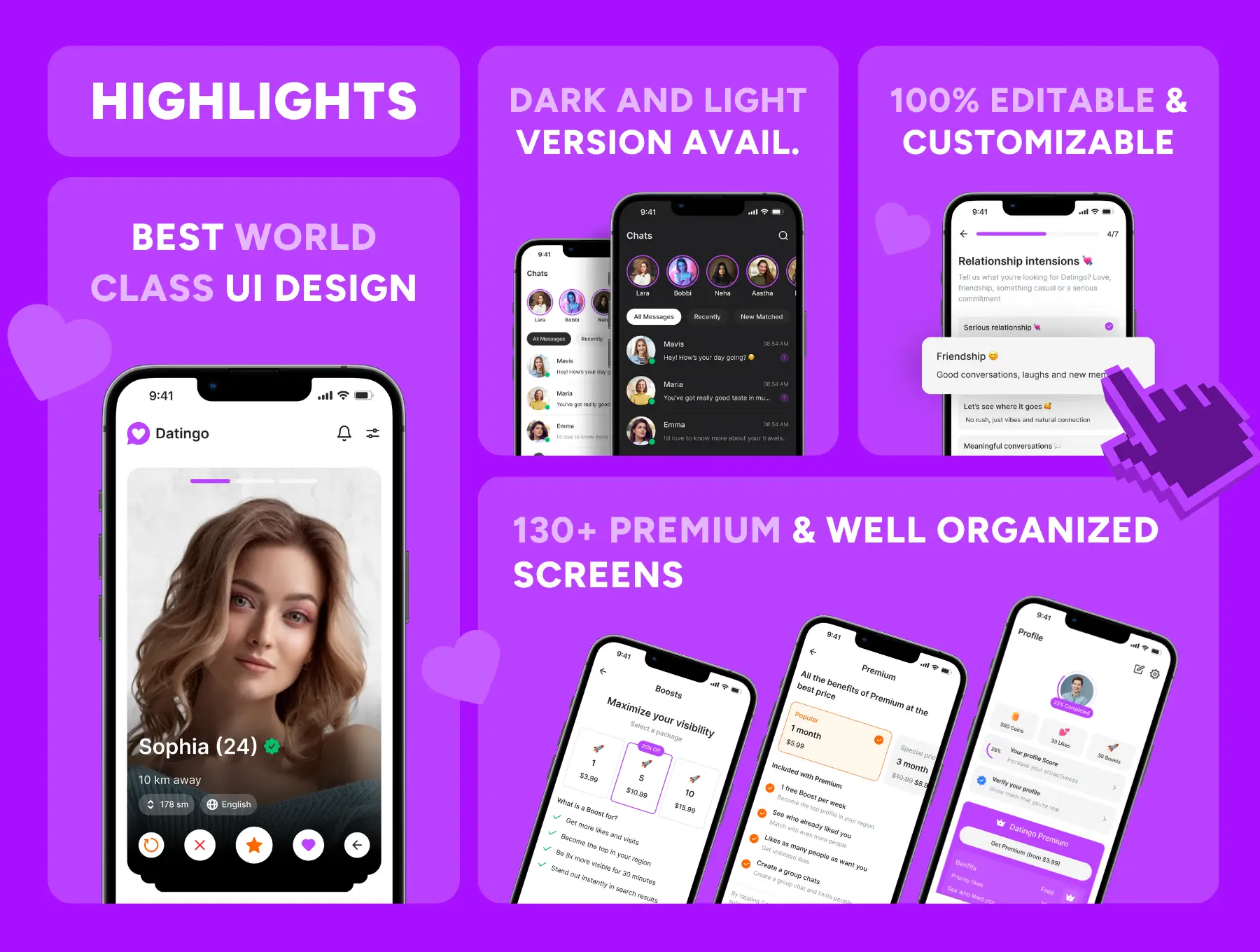 Modern-Dating-App-UI-Kit