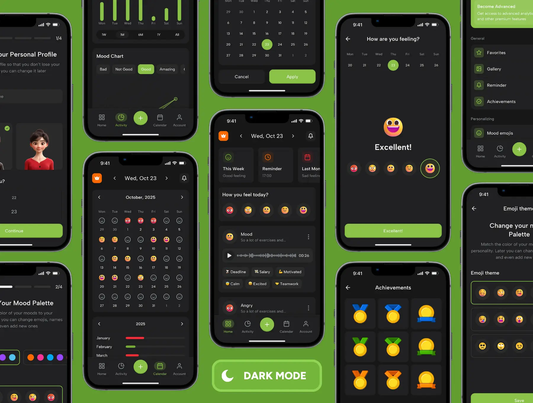 Mood-Tracker-App-UI-Kit