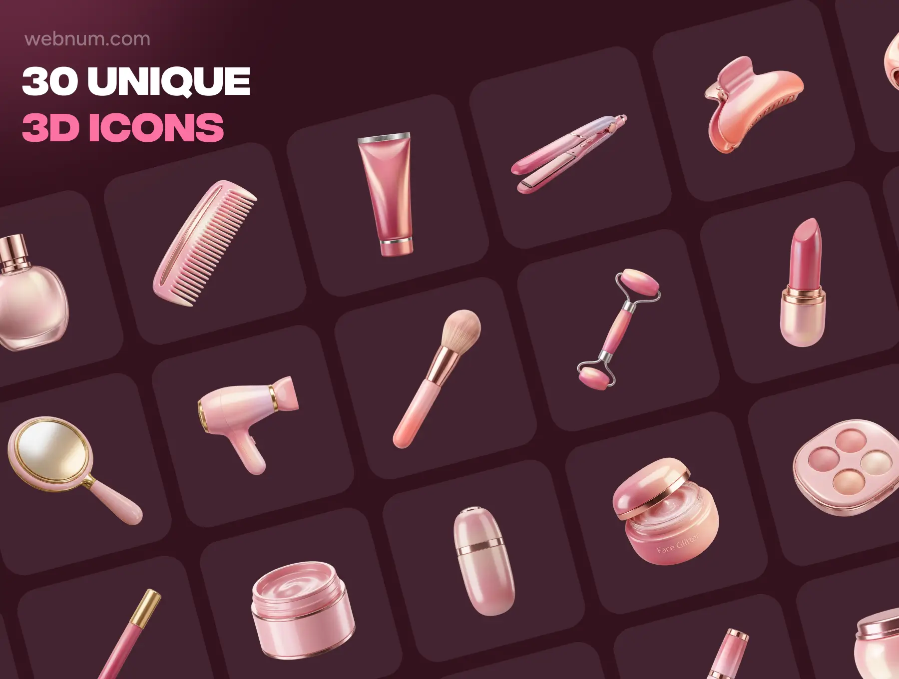 Beauty & Cosmetics 3D icons - Image 6