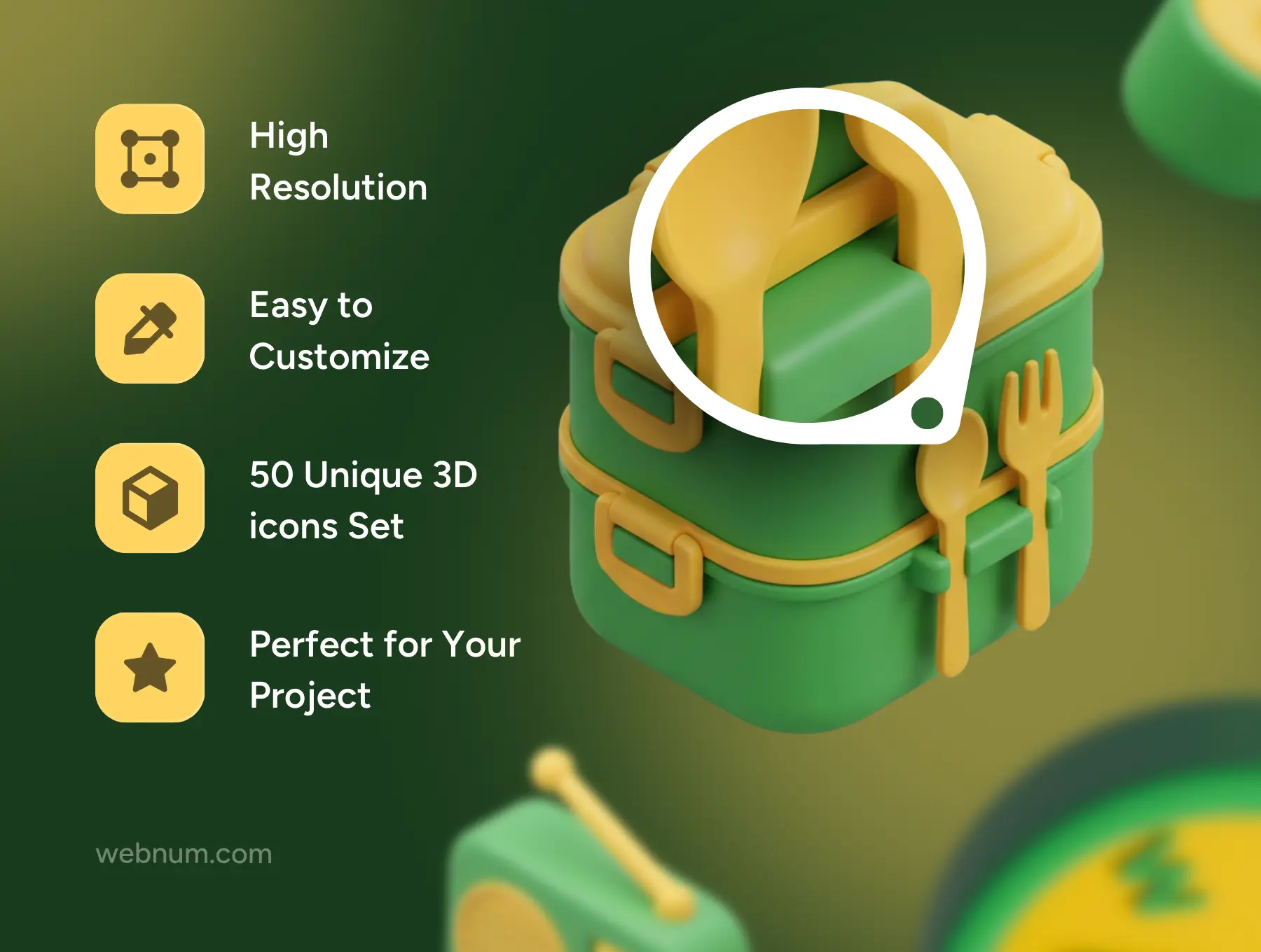 Camping Tools 3D icons - Image 3