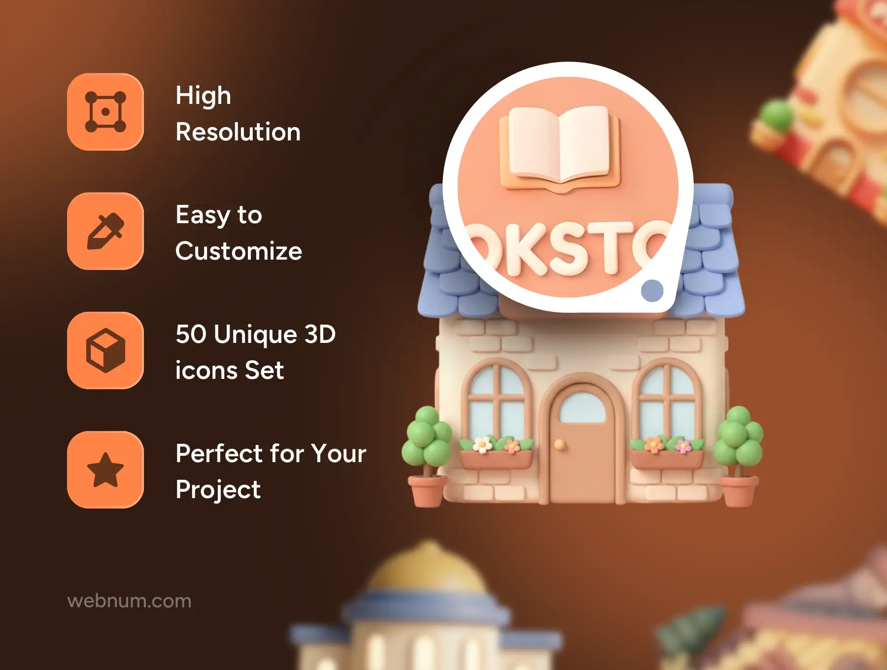 City Buildings 3D icons - Image 3