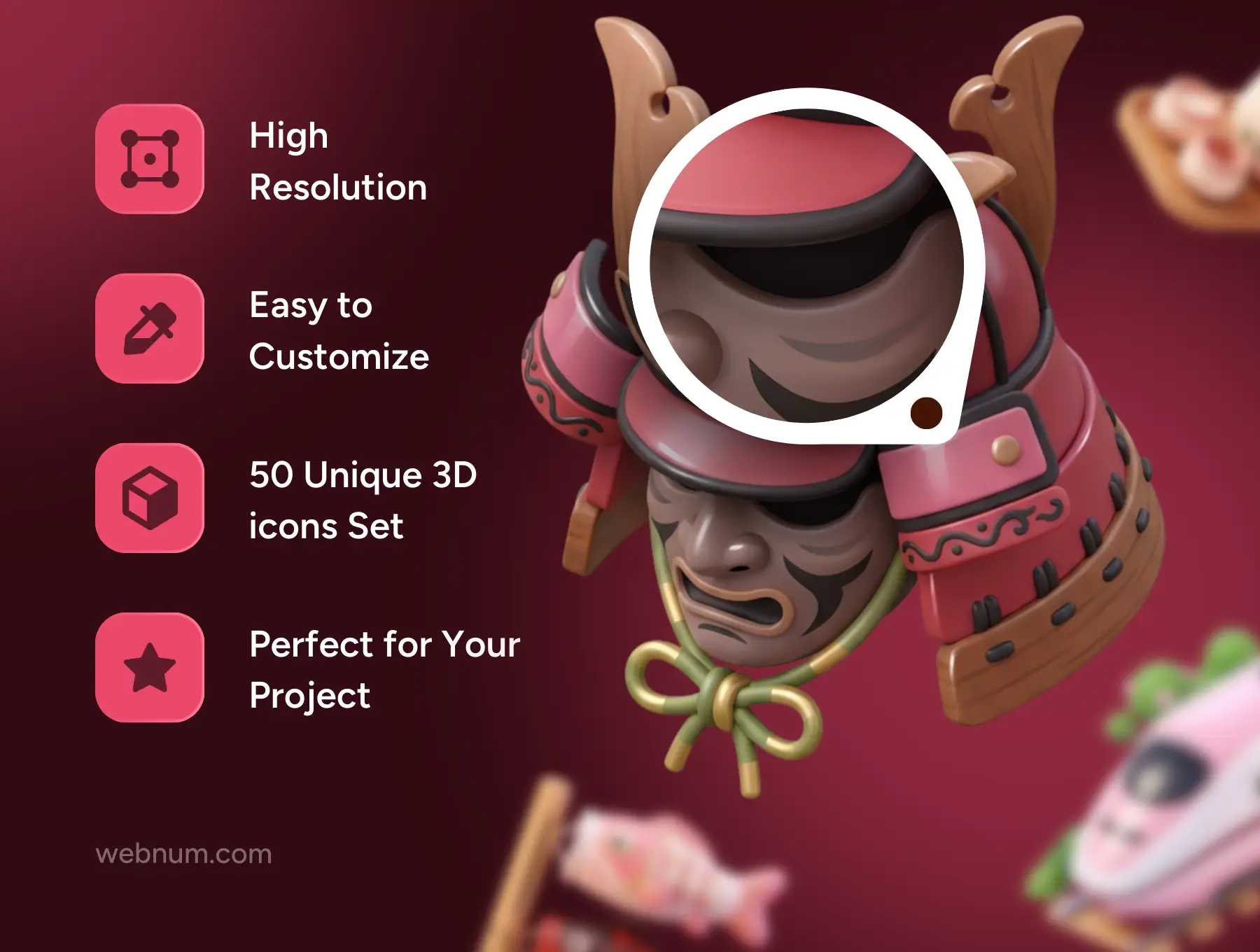 Cute Japan 3D icons - Image 3