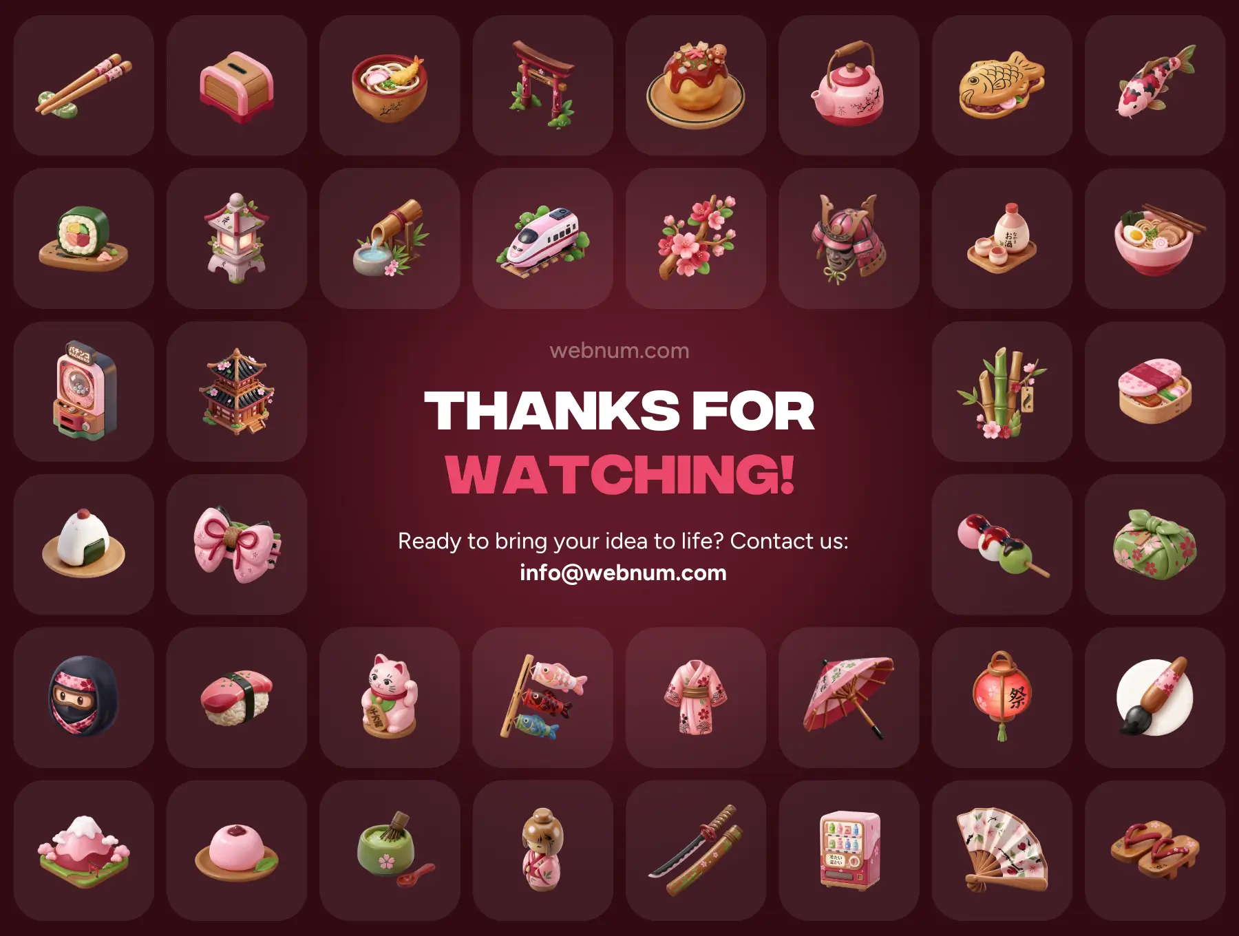 Cute Japan 3D icons - Image 7