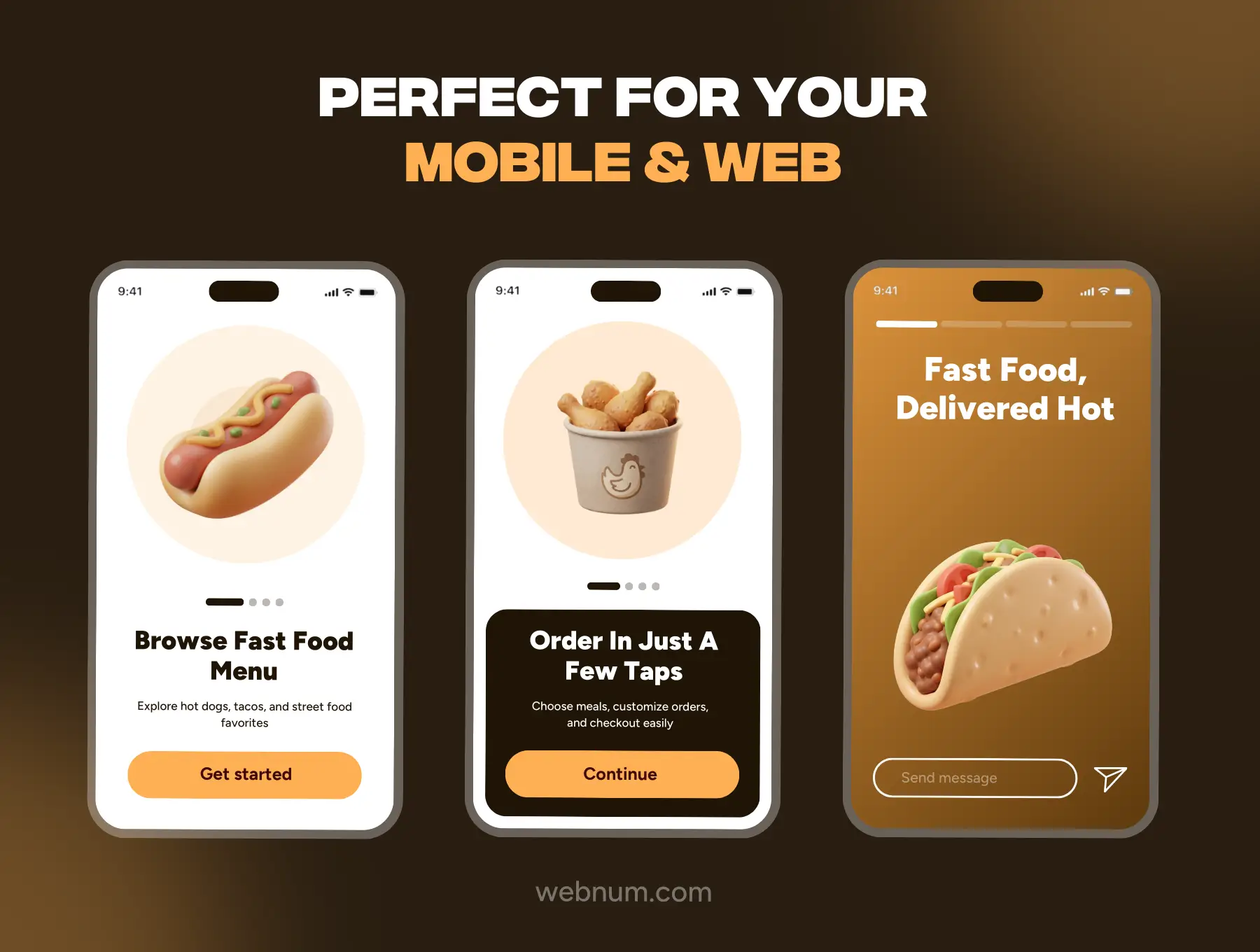 Food & Desserts 3D icons - Image 4