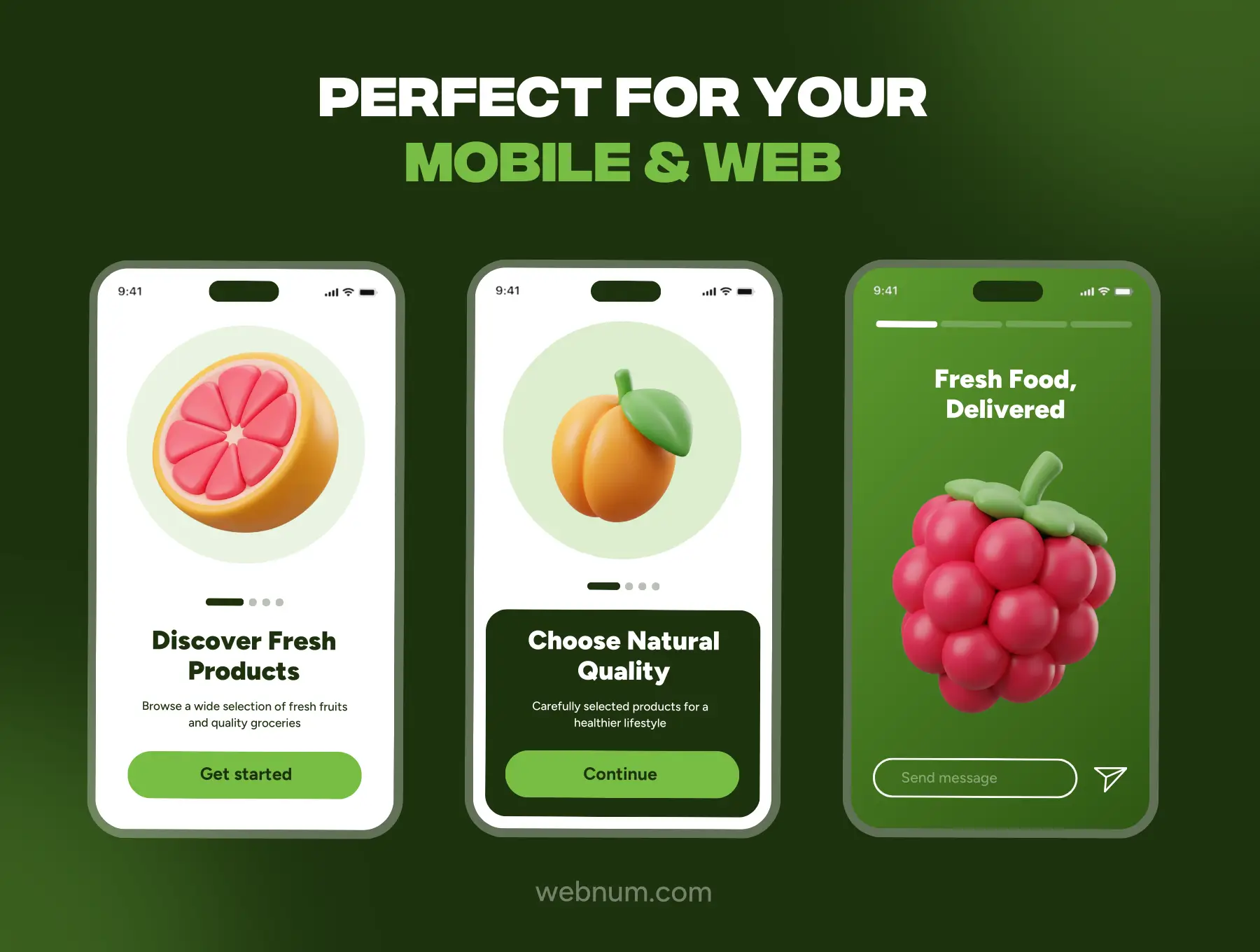 Fresh Fruits 3D icons - Image 4