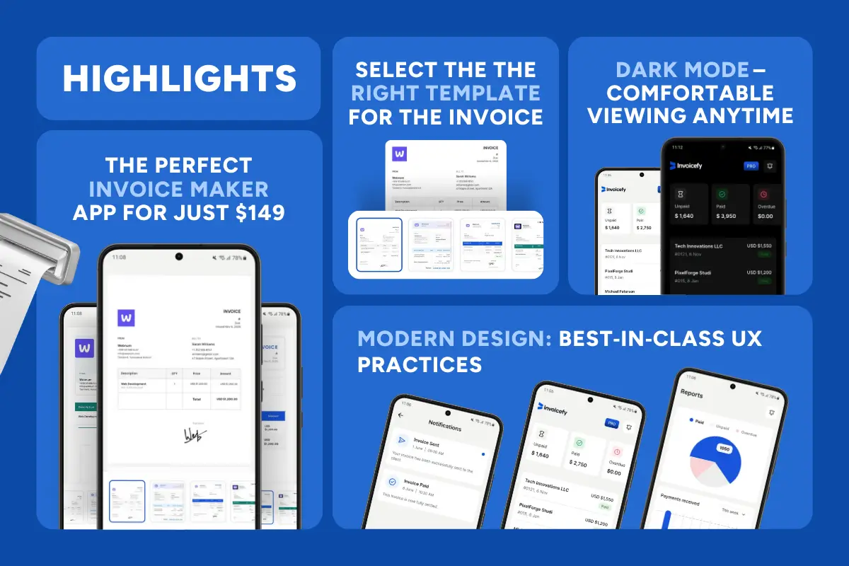 Invoicify - Best Invoice Maker App | Flutterflow - Image 2