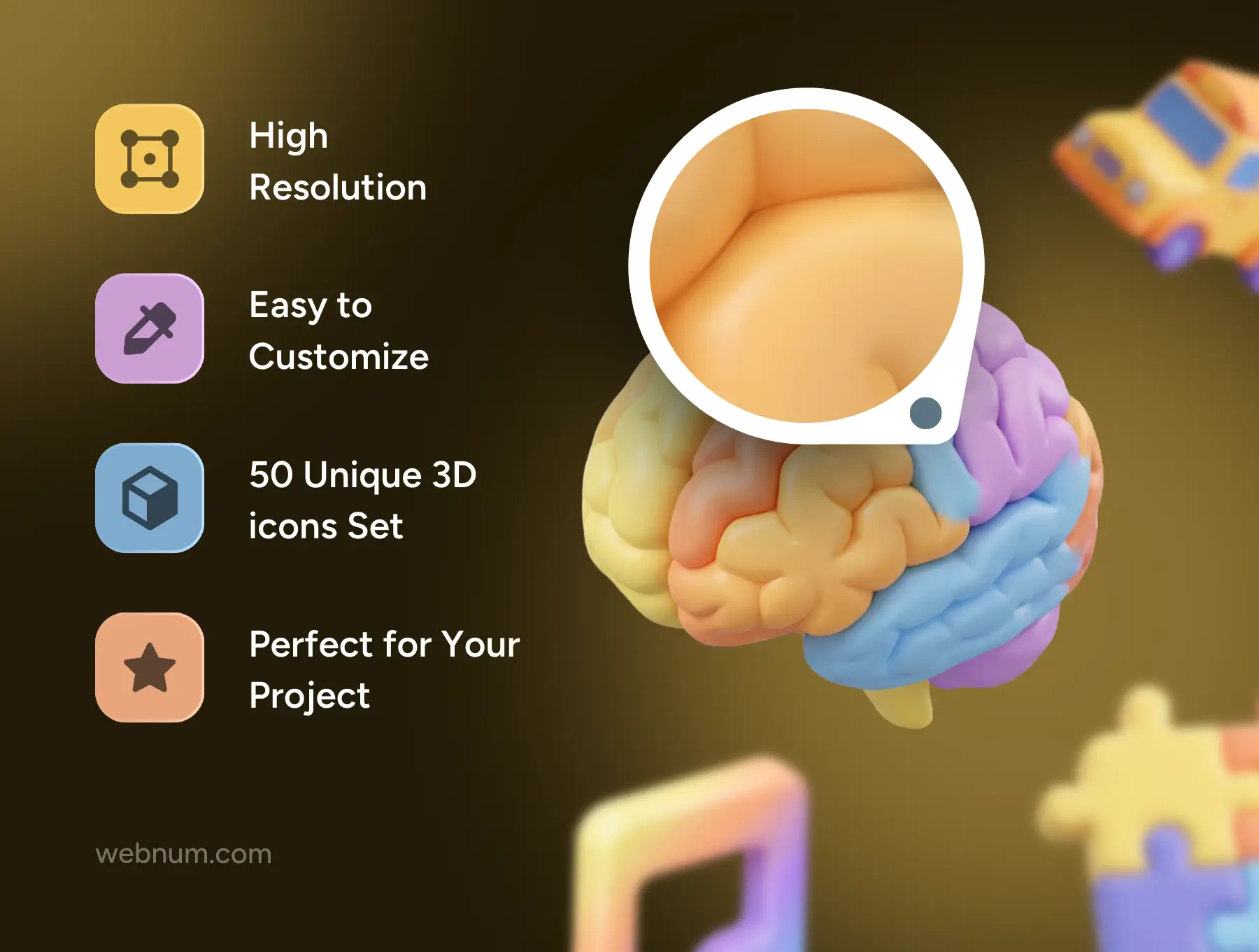 Kids Education 3D icons - Image 3