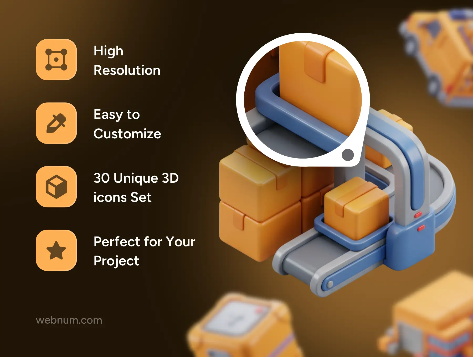 Logistics & Delivery 3D icons - Image 3