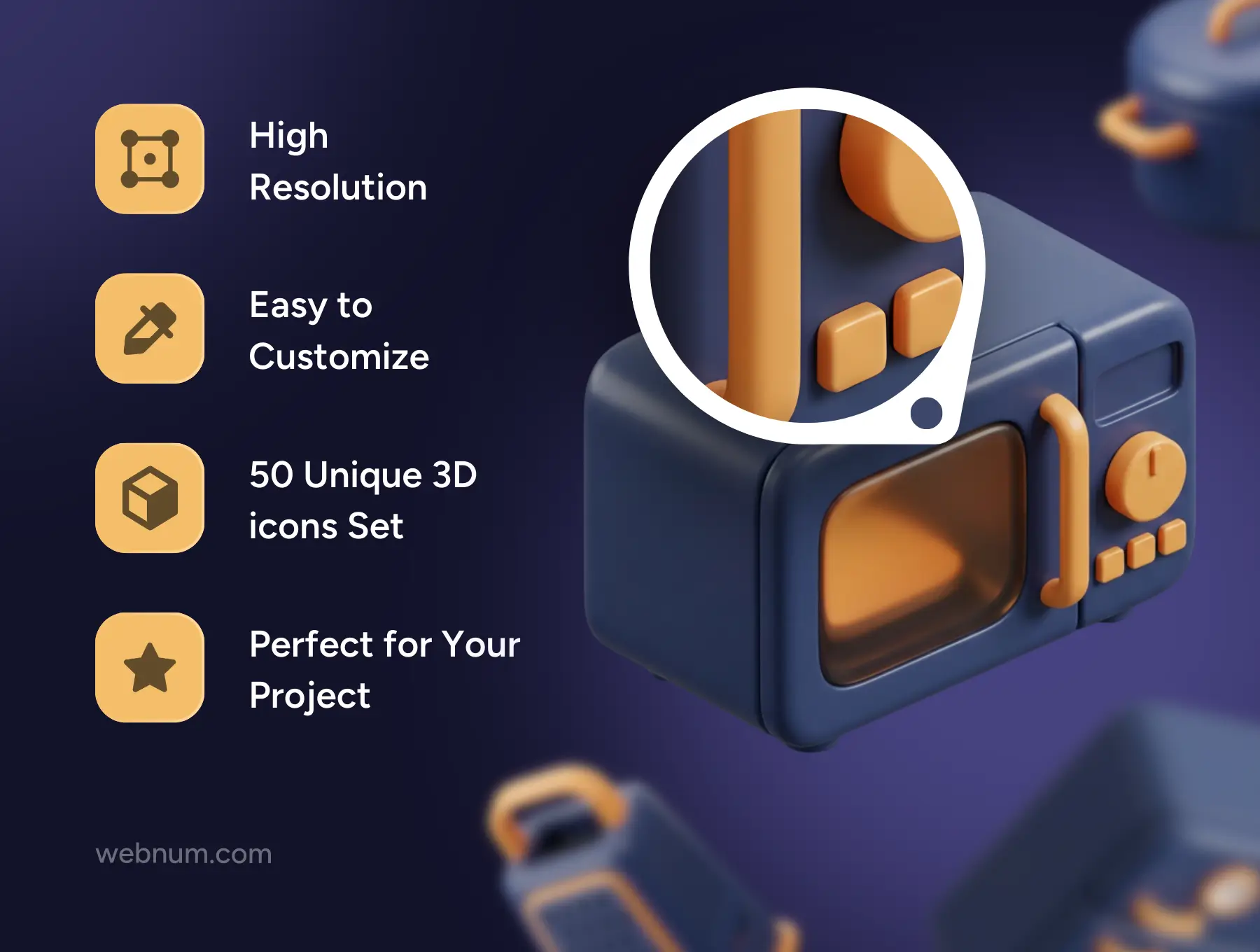 Modern Kitchen 3D icons - Image 3