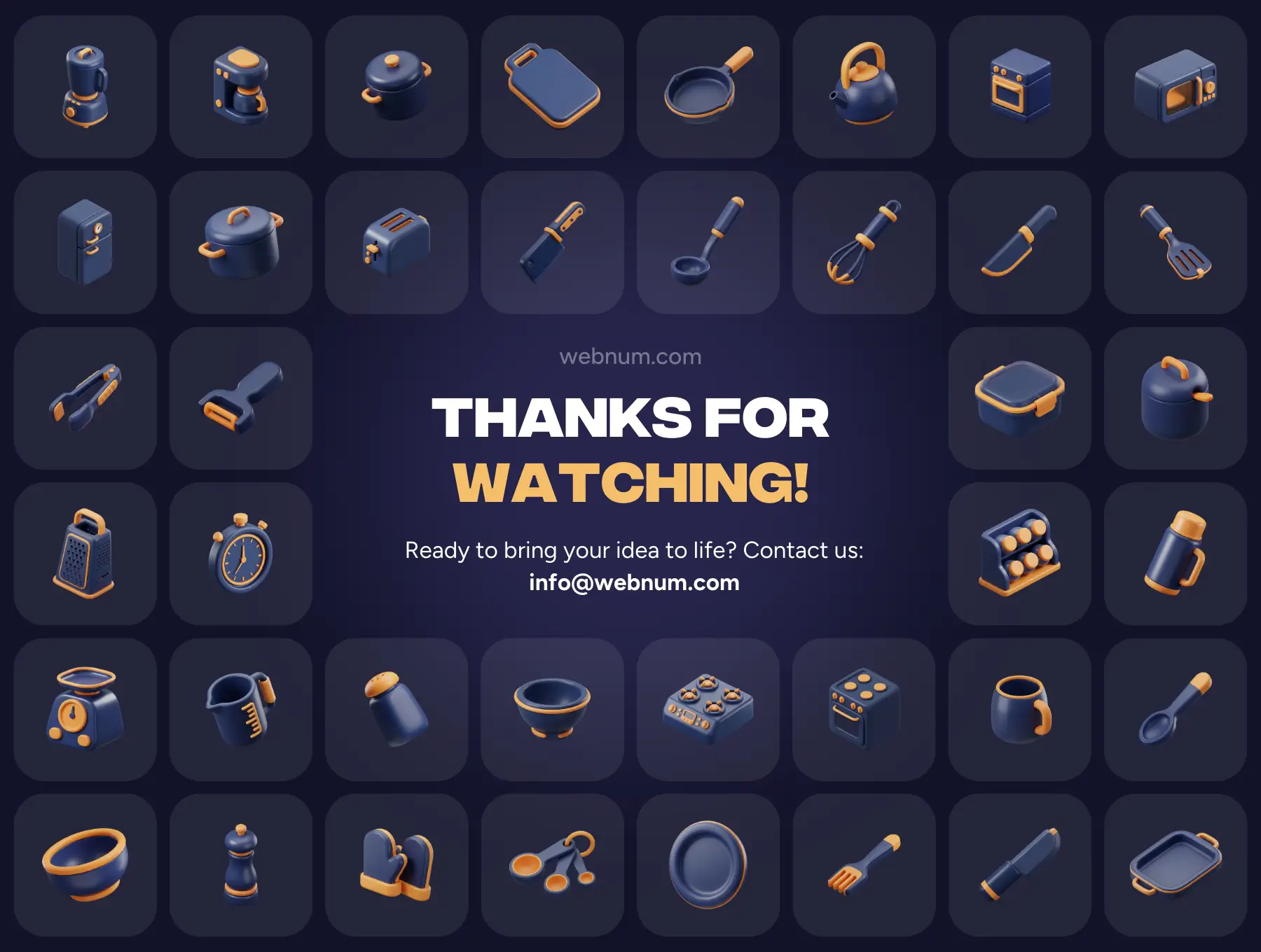 Modern Kitchen 3D icons - Image 7