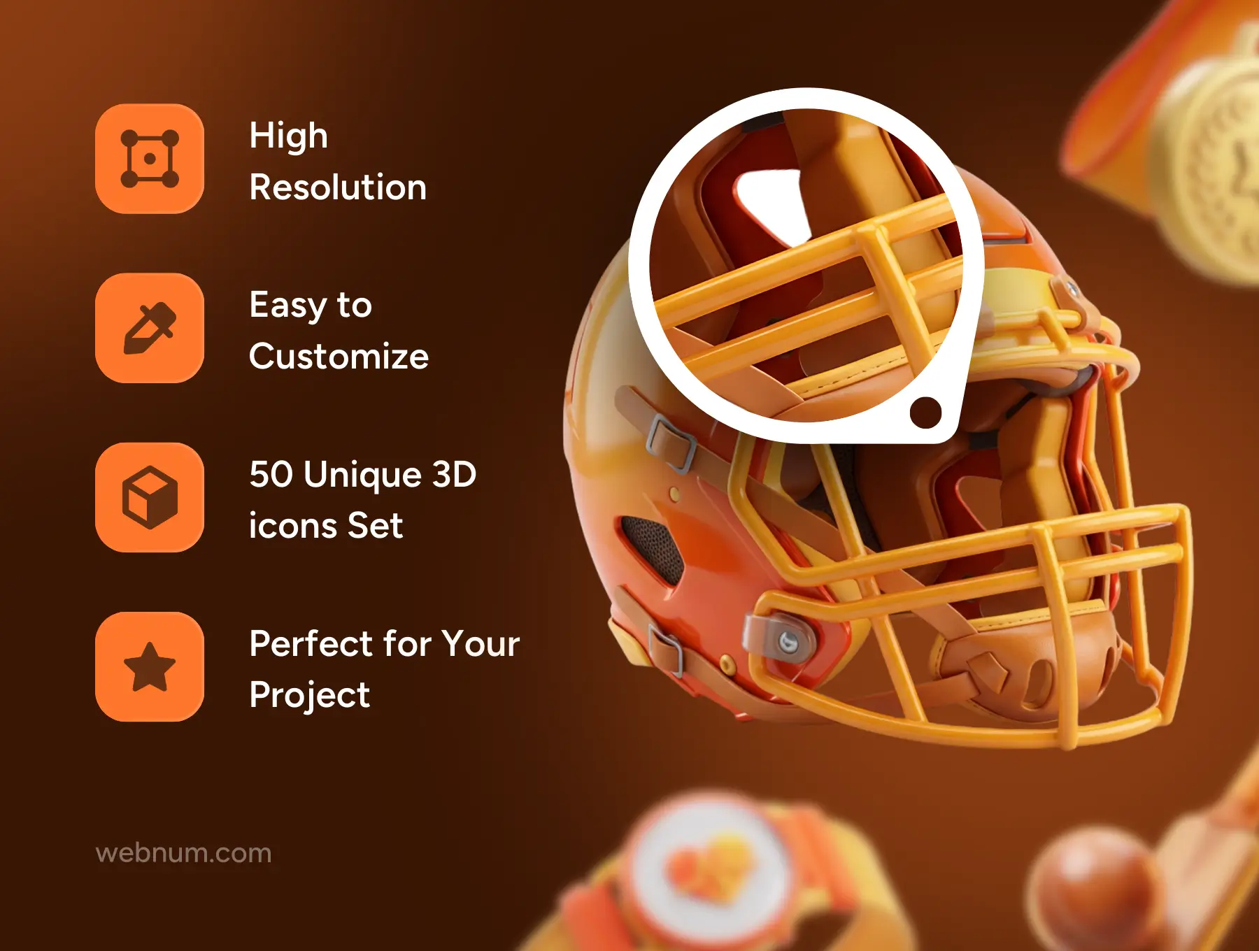 Sport & Equipment 3D icons - Image 3