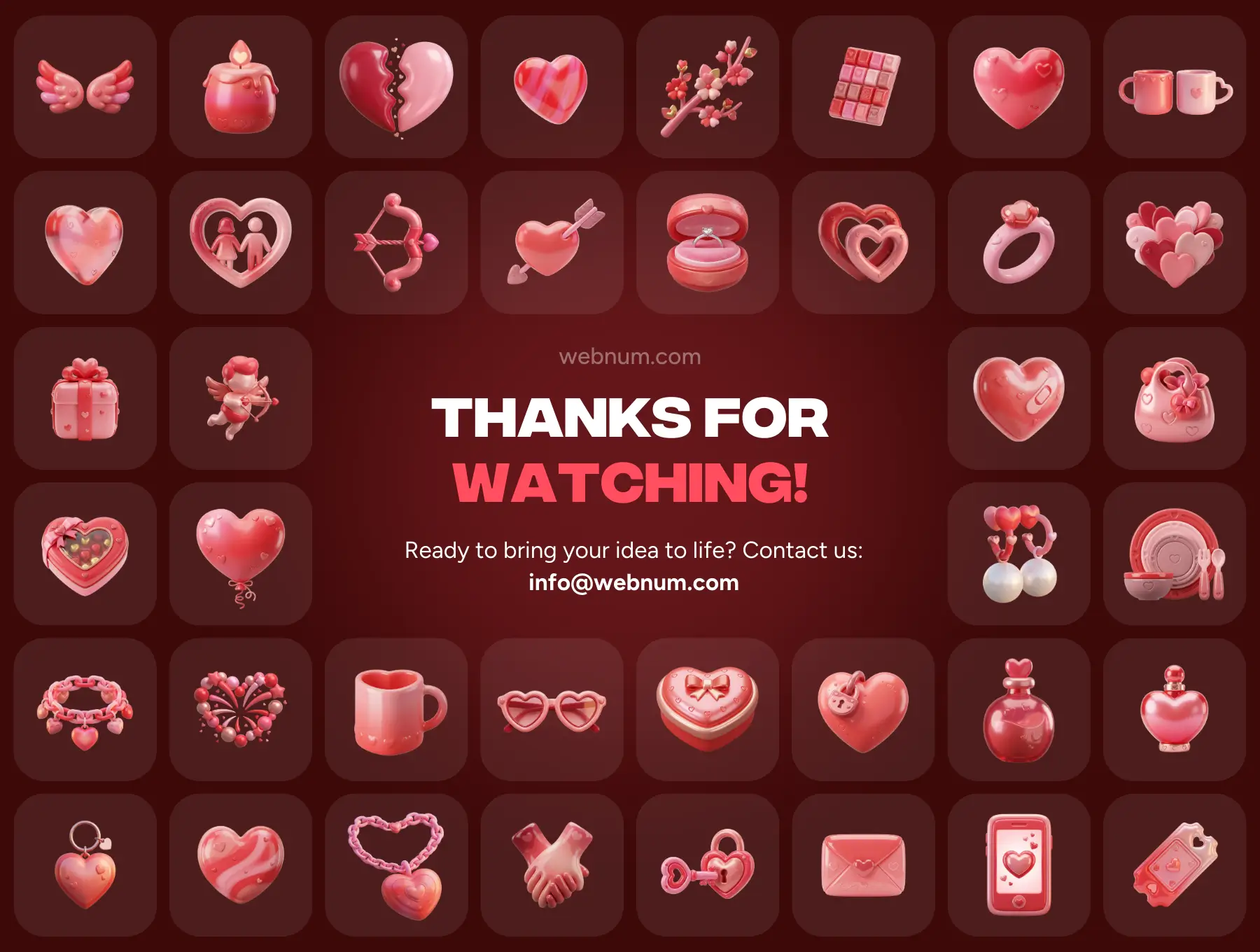 Valentines Day 3D icons - Image 7