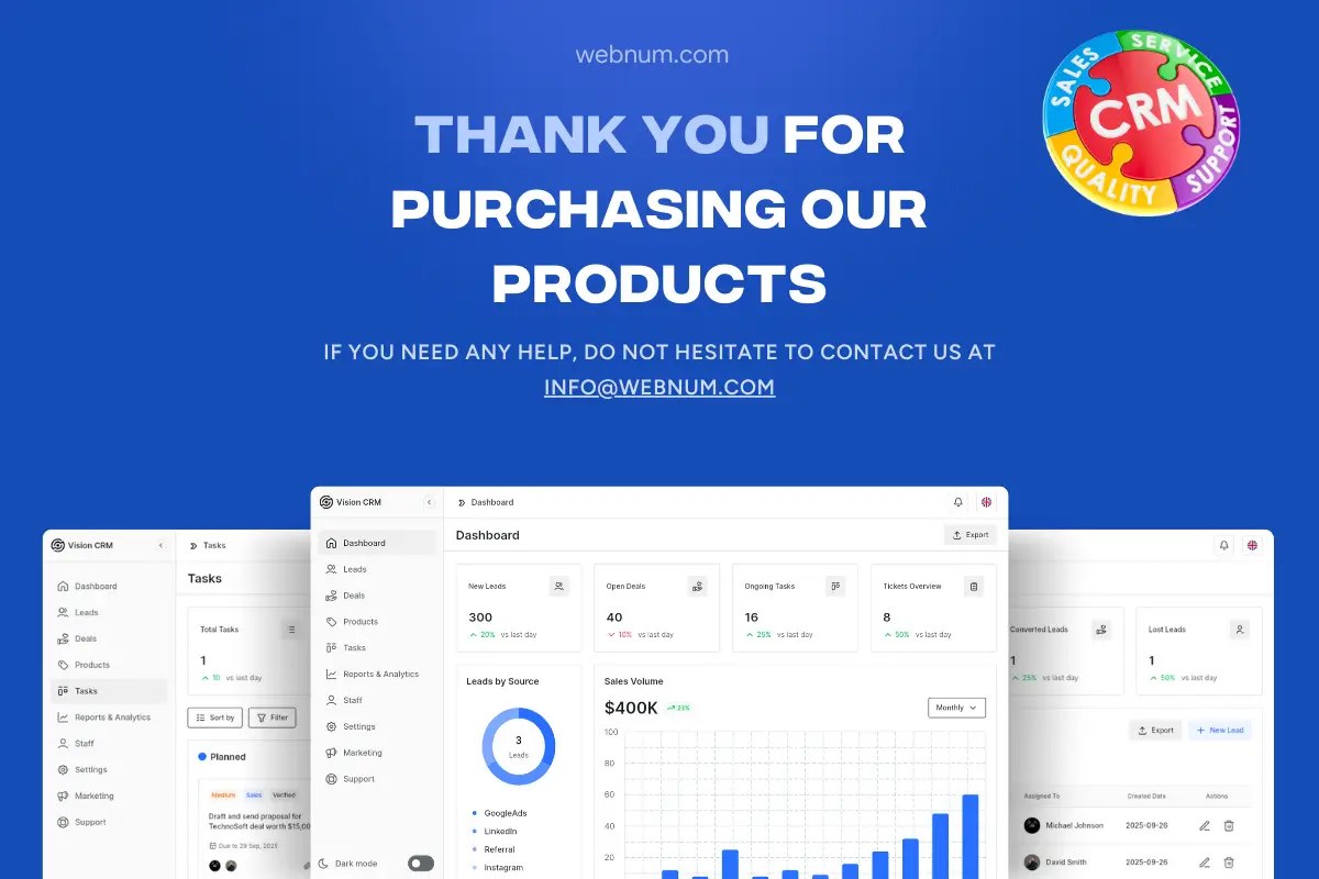 Vision CRM - CRM SYSTEM For Any Business - Image 4